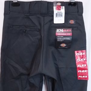 Men's Dickies 874 Flex Original Fit Work Pant. 29W by 32L Grey New With Tags